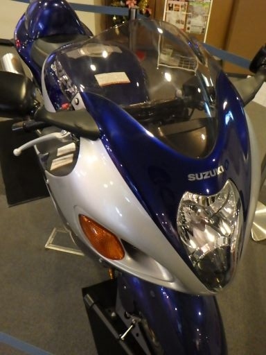 静岡ホビースクエア<br />何故かスズキ・ハヤブサ（初代）の実物も。