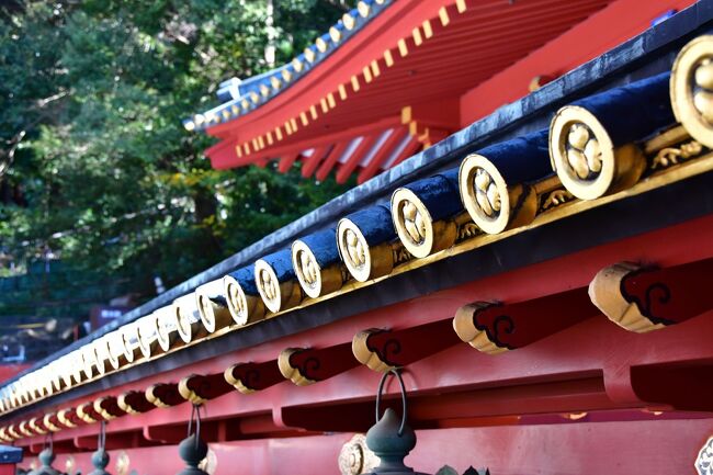 久能山東照宮<br />御社殿の装飾。