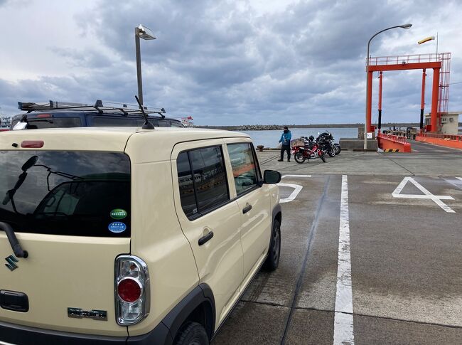 途中で寄り道しながらも1時間以上前に串木野港に到着。