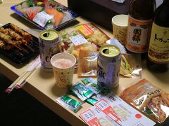 ここ数日、帯広でもコロナウイル感染者が増えていることもあり、夕食は、飲食店での食事を避けて、ホテルで酒盛り