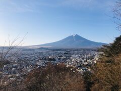 新倉山浅間公園から富士山。