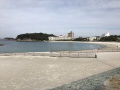 白良浜の海岸。