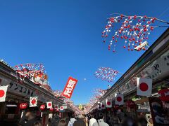 浅草仲見世商店街
渋滞なく進んでいるので覗き見る店舗も自然と少なくなりますね