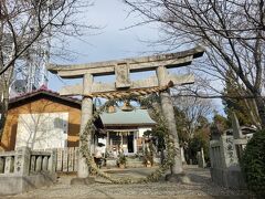 反対側には神社が有りました。今まで気付かないだけだったのかも知れませんが、「茅の輪(ちのわ)」を見たのは初めてで、名前も知りませんでした(結構な歳なのに恥ずかしい)。潜り方のお作法が解らず、私の前にお参りしていた男性に質問しました。

「∞」の文字を描くように、お辞儀をして左足で跨いで茅の輪をくぐり、輪っかの左側を通って正面に戻ってくるそうです。
次は同じように右回り→左回り→お参りと親切に教えて頂き、お参り出来ました。

眉山をロープウェイで下りてから、阿波おどり会館で阿波おどり新春特別公演の13時開演のチケット(1,000円)を購入しました。