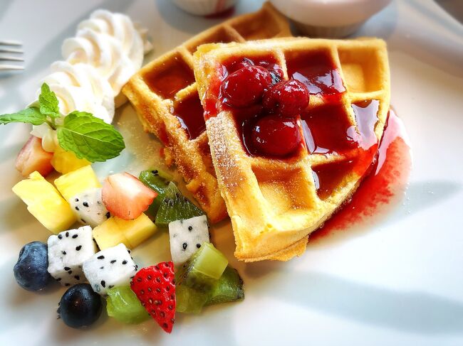 ワッフルめっちゃ美味しい～＾＾ｖ