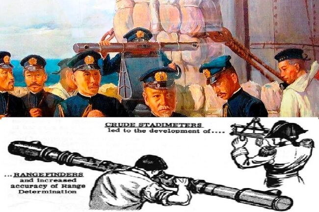 日露戦争の日本海海戦において、日本海軍が勝利した原因の一つに、正確な射撃がありました。<br /><br />正確な射撃には、正確な距離の把握が必要です。<br /><br />日本海軍の距離測定は、正確だったと記録されています。<br /><br />測遠器の活用が適切だったのでしょう。