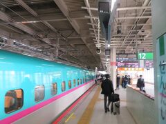 終点　仙台駅１４時２５分着。
ほぼ各駅停車の新幹線だったので東京駅から２時間１３分ののんびり新幹線の旅でした。