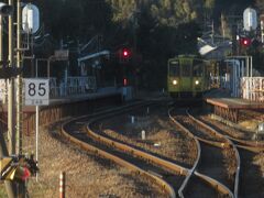 2020.12.31　熊本ゆき特急九州横断特急２号車内
滝尾を通過。