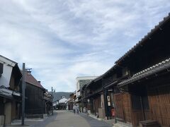 川原町の古い町並み。