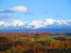 遠くに見える、雪をかぶった大雪山がめちゃくちゃキレイでした!