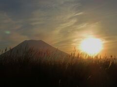 朝焼けと羊蹄山