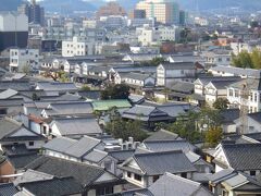 眼下に「倉敷美観地区」が綺麗に見えました。