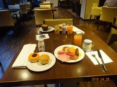 六日目のホテルでの朝食です