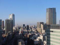 翌朝、7時半起床。
ザ・リッツ・カールトン東京（右）と六本木ヒルズ森タワー。