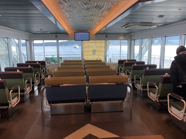 フェリー2階の客室です。