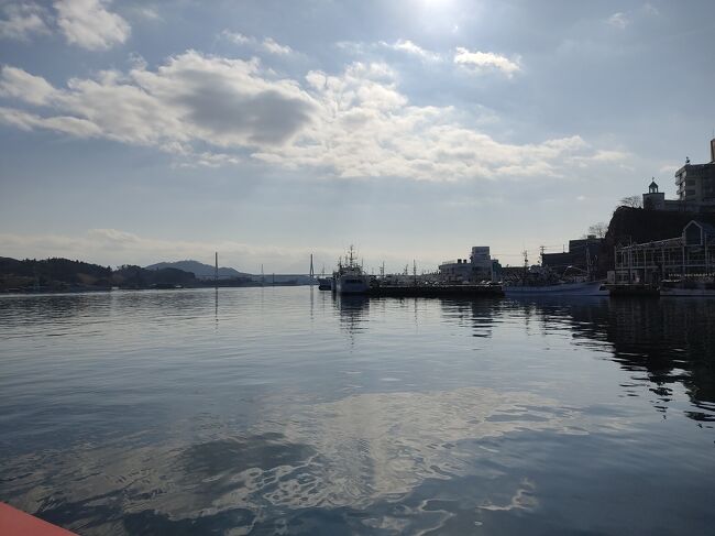 浮見堂からは気仙沼湾の景色を見渡すことができました。