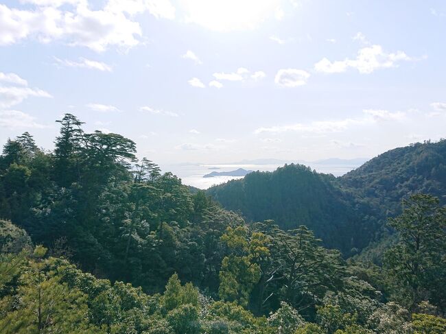 瀬戸内海を見ながらのぼり続ける