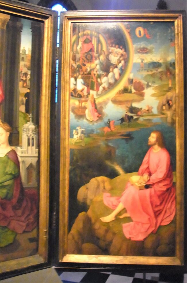 メムリンク作<br />マリア・ヨハネ祭壇画（聖カタリナの神秘の結婚）, 1479年