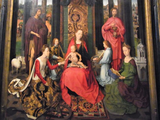 メムリンク作<br />マリア・ヨハネ祭壇画（聖カタリナの神秘の結婚）, 1479年