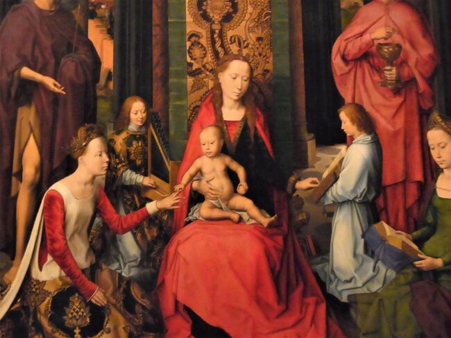 メムリンク作<br />マリア・ヨハネ祭壇画（聖カタリナの神秘の結婚）, 1479年