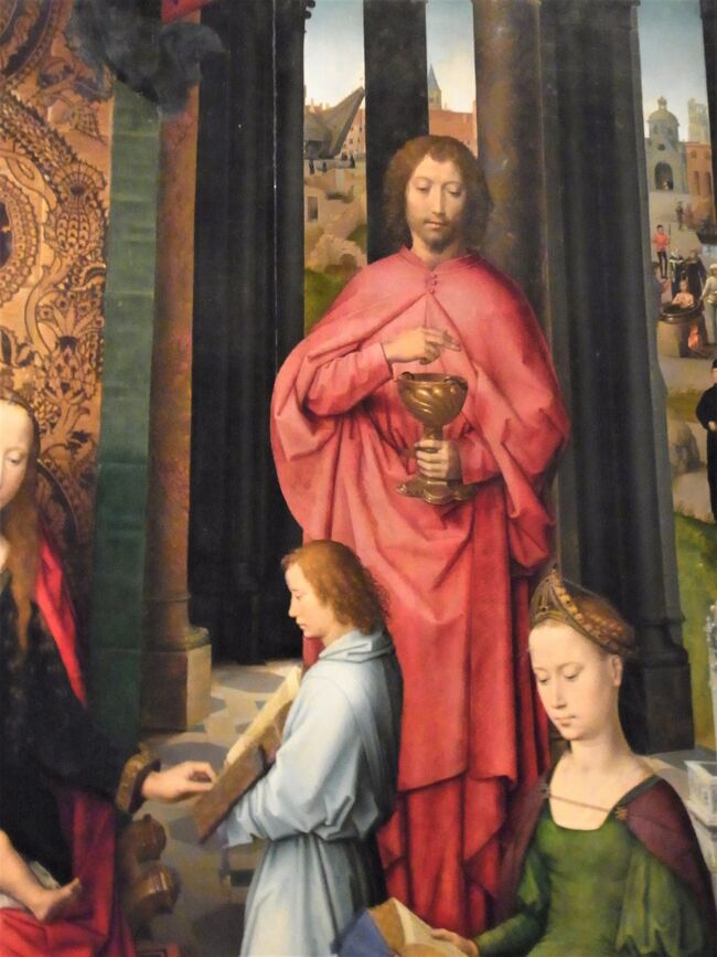 メムリンク作<br />マリア・ヨハネ祭壇画（聖カタリナの神秘の結婚）, 1479年