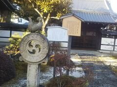西園寺のすぐそばにある天寧寺。境内。にわとりなのかな。