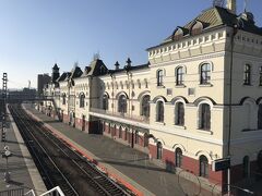 ウラジオストク駅到着。ここからモスクワ行きのシベリア鉄道が出ているんですね。