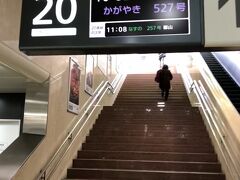 約2時間半で東京駅に到着。
東海道新幹線は車窓が良いので意外と早く感じました。

ただ、2時間半もあれば新大阪から金沢手前まで行けたのに。

東海道新幹線から北陸新幹線に乗り換え。