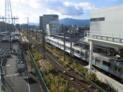 相模線に電車が止まっていました。