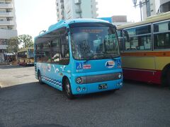 あっという間に茅ヶ崎駅。

コミュニティバスえぼし号（東部循環松ヶ丘コース）に乗っていざ海へ。

運賃150円。
周囲は病院へ向かうお年寄り。