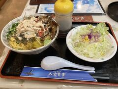 鹿児島空港で鶏飯の夜ご飯。
バイキング形式なので量がコントロール出来るのが良い。