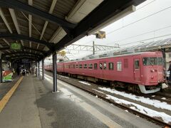 ★13：00
国鉄型電車の終点、七尾駅に到着。