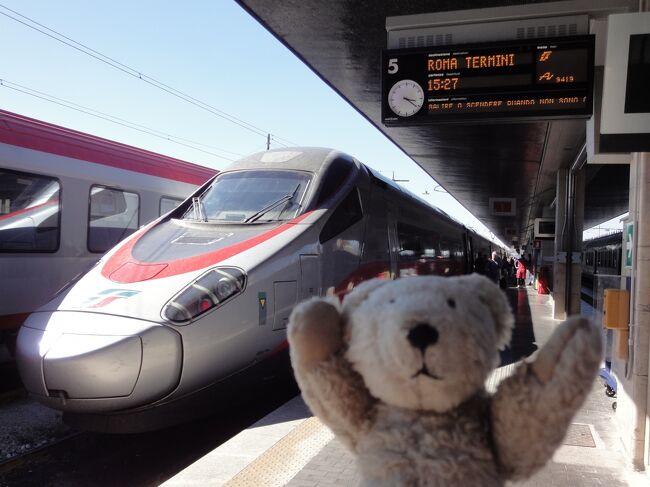 この列車にてフィレンツェへ出発！