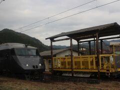 にちりん１４号
14:24 直川駅にて～山間部は、お天気の変化が早いのでしょうか・・