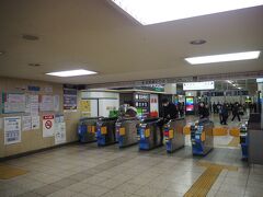 あっという間（でもないけど）に近鉄乗換口に到着。
写っていないけど、右側に券売機があり特急券も購入可能。Suica等交通系カードも使えます。