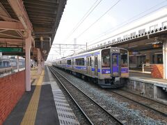 ★8：50
終点の北上駅まで乗車し、後からやって来た一ノ関行きの普通列車に乗り換え。
その後一ノ関で新幹線に乗り換えて、古川を目指します。