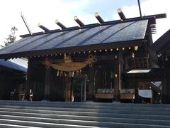 初めて北海道で神社に参拝しました。開拓の神様がお祀りされています。