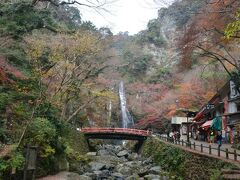 滝が見えてきました！

織田信長の生涯をまとめた「信長公記」に信長が１５７９年に見物に来たという記述があり、松尾芭蕉も、その紀行文「笈の小文」に箕面の滝を訪れたことが記されています。