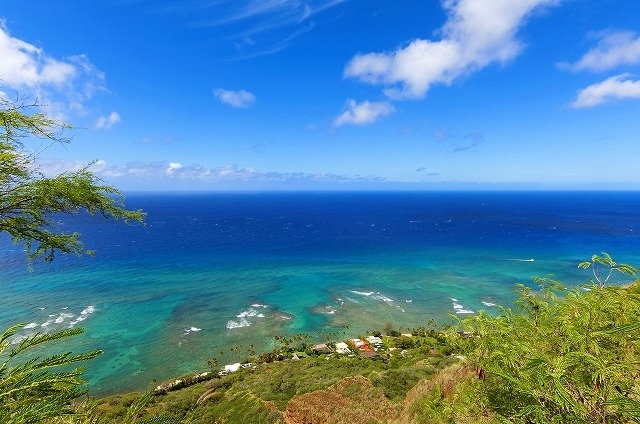途中からこんな素敵な景色が見えましたよ！！<br /><br />海の色が綺麗♪♪