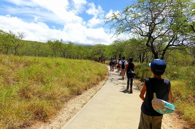 平坦な道に出てきました。ゴールまではあと少し。。。