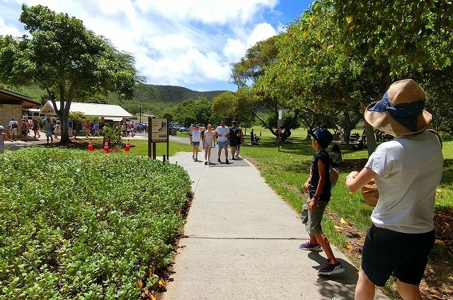入り口の建物が見えてきましたよ！