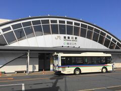 バスで能登川駅に到着。