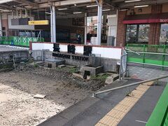古い長崎駅のホーム跡