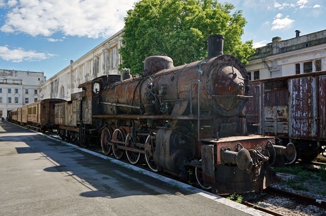 イタリア トリエステ 鉄道博物館（その１ 蒸気機関車、電気機関車