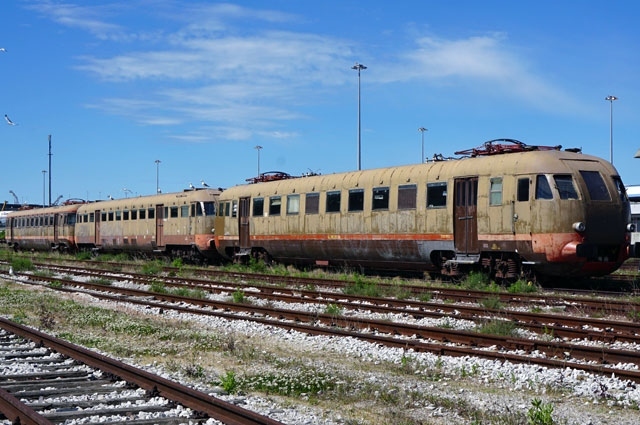 イタリア トリエステ 鉄道博物館（その2 電車、路面電車、貨車