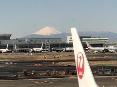 今日はサクララウンジから富士山がよく見える。
