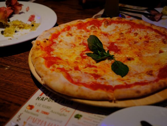 最後はビザで満腹になりました。