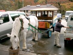 　塩原温泉郷名物の「トテ馬車」