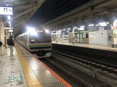 東京駅。9番ホームに東海道線沼津駅行き入線。