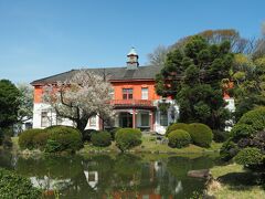 旧東京医学校本館。明治期の木造擬洋風建築で、趣きある建物ですね。スタッフの方に伺うと、現在は改修中という事で見学はできないとの事でした。